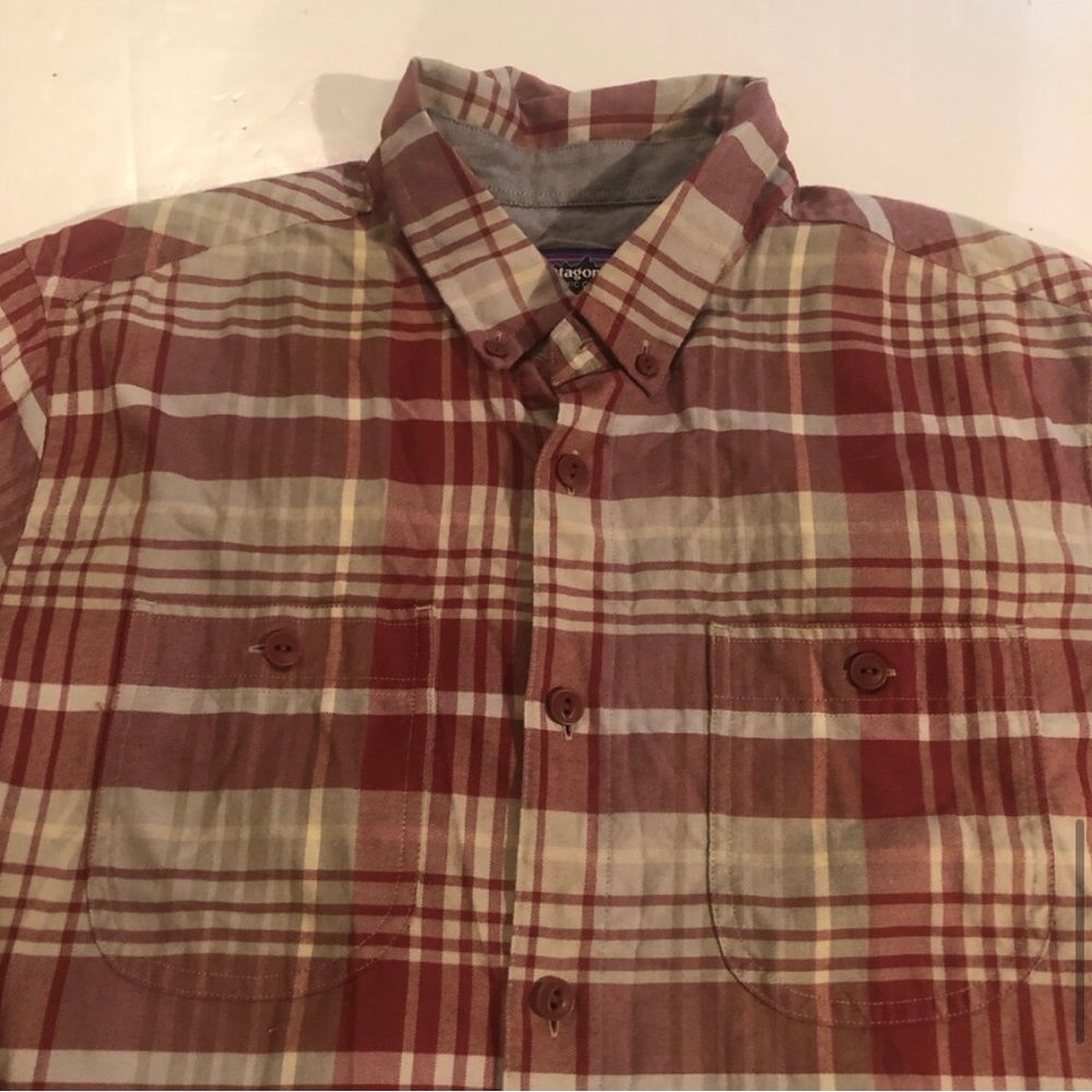 PATAGONIA Heavy Organic Cotton Plaid SHIRT XL - Picture 10 of 15